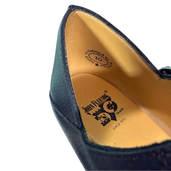 John Fluevog Black Leather Mary Jane Heels - Picture 11 of 13